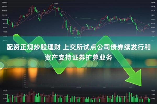 配资正规炒股理财 上交所试点公司债券续发行和资产支持证券扩募业务