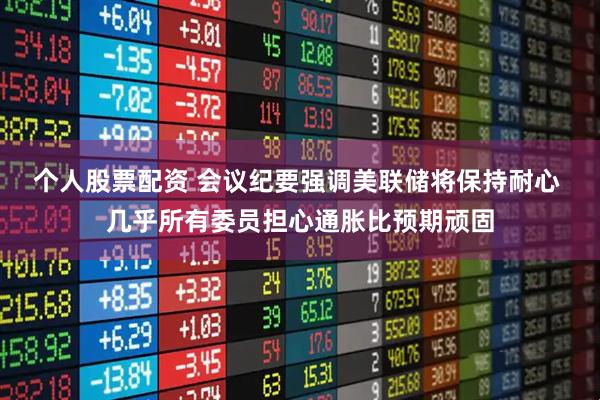 个人股票配资 会议纪要强调美联储将保持耐心 几乎所有委员担心通胀比预期顽固